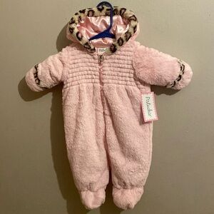 Pistachio infant girls one piece suit. 6-9m